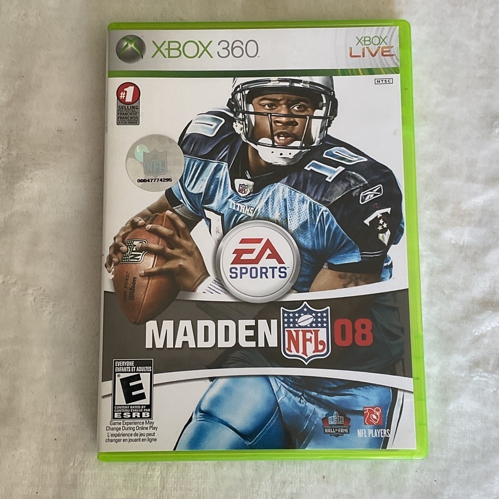 Madden NFL 08 Xbox 360 Game Case